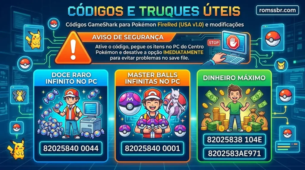 Cheats e Códigos Úteis