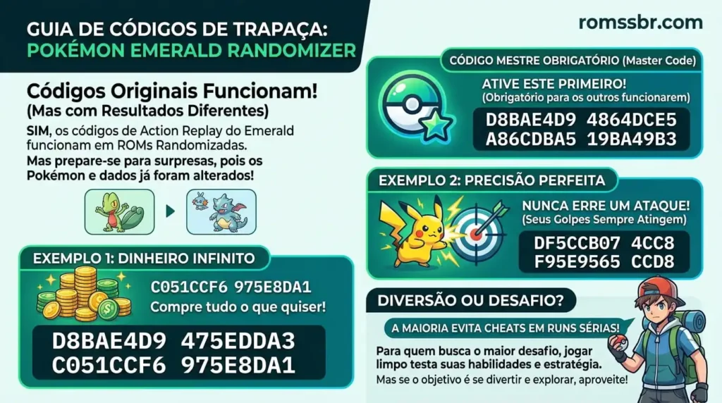 Códigos de trapaça