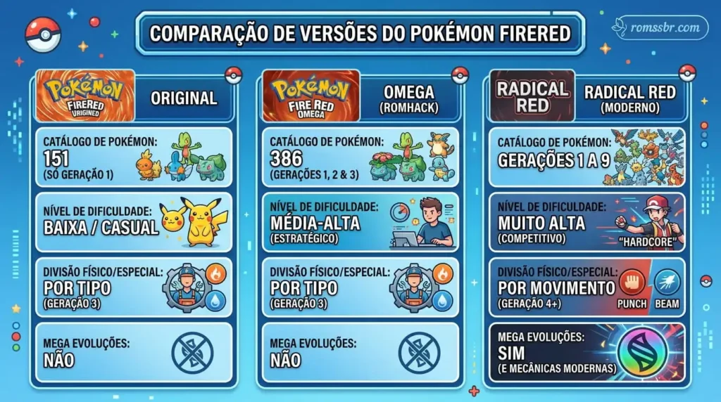 Comparação entre Versões