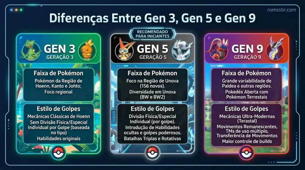 Diferenças Entre Gen 3, Gen 5 e Gen 9