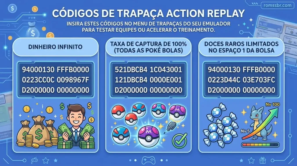 Códigos Cheat Action Replay