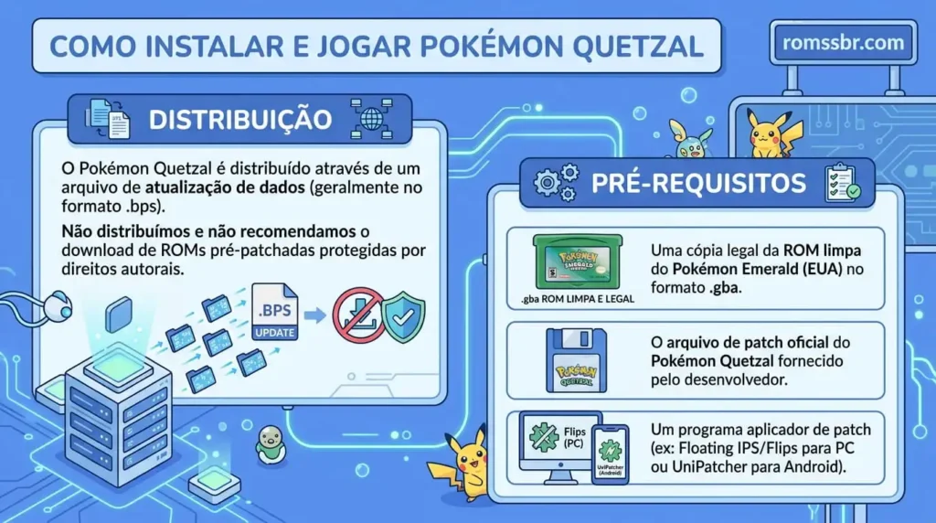 Como Instalar e Jogar Pokémon Quetzal