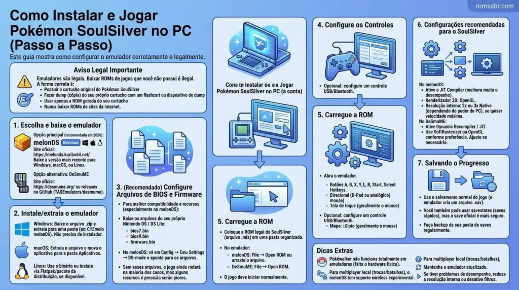 Como Instalar e Jogar Pokémon SoulSilver no PC (Passo a Passo)