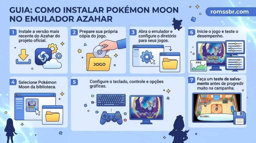 Como instalar Pokémon Moon no Emulador