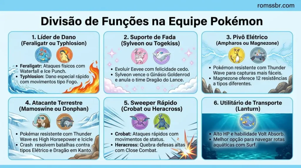 Divisão das Funções no Time