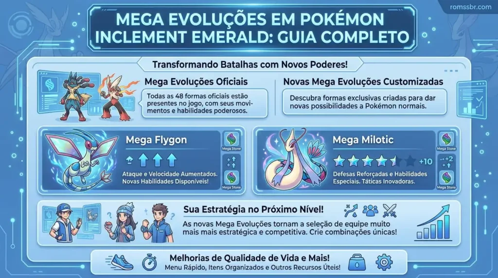 Mega Evoluções em Pokémon Inclement Emerald