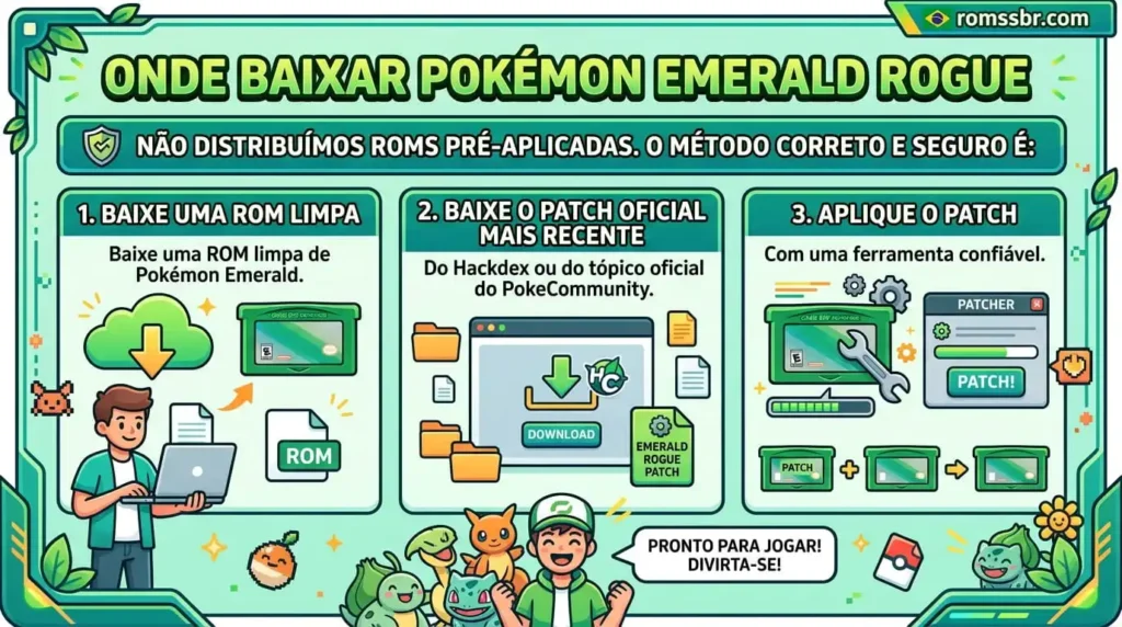 Onde baixar Pokémon Emerald Rogue