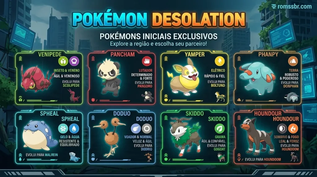Pokémon Desolation Starters