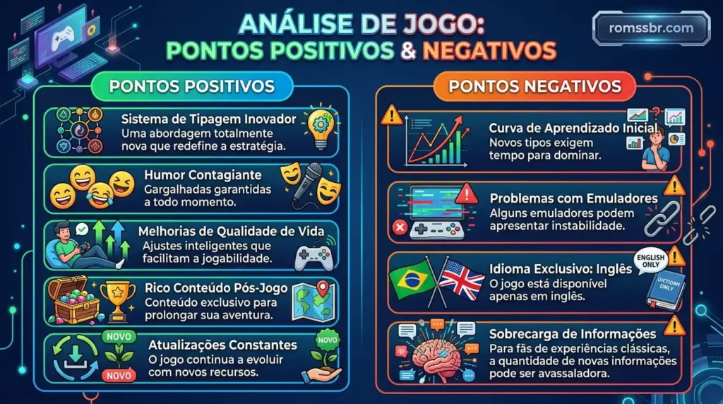 Pontos positivos e negativos