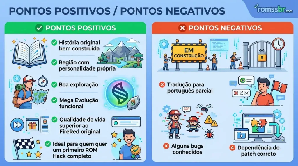 Pontos positivos e negativos