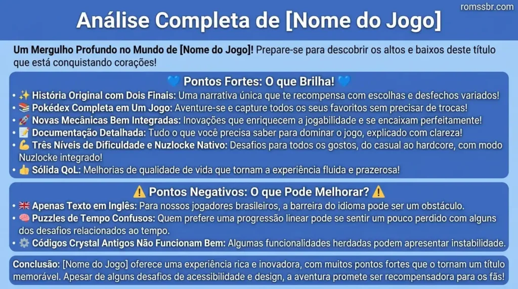 Pontos positivos e negativos