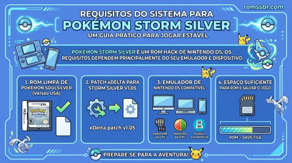 Requisitos de Sistema para Pokémon Storm Silver