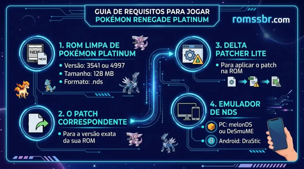 Requisitos do Pokémon Renegade Platinum