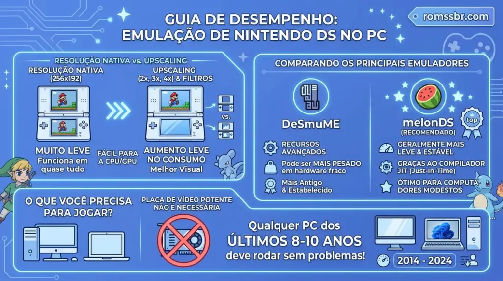 Requisitos recomendados (experiência fluida + upscaling)