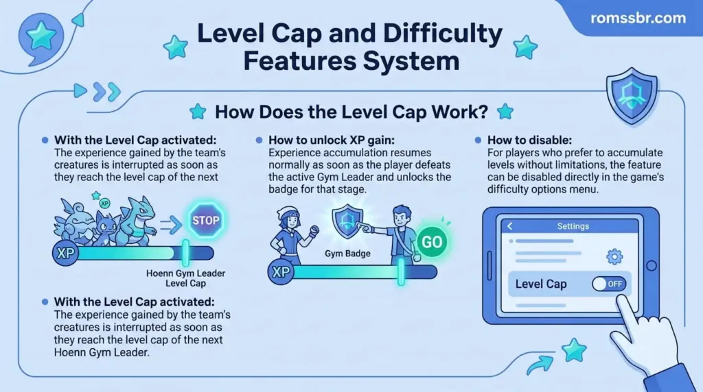 Sistema de Level Cap e Recursos de Dificuldade