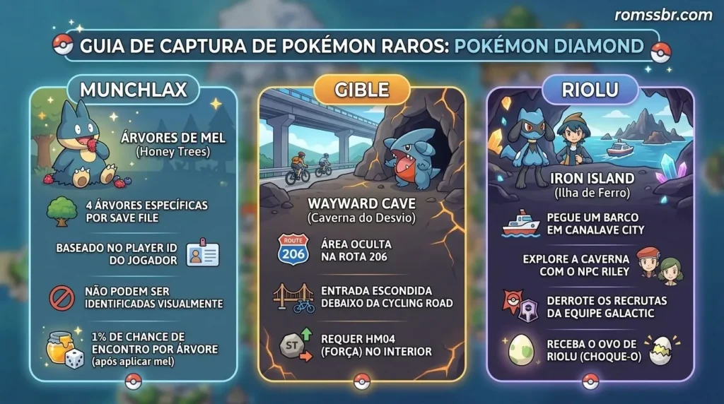 Como Capturar Pokémon Raros em Diamond